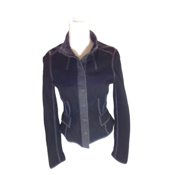 BURBERRY VINTAGE woman's mesh light weight Jacket Size 6 - Picture 1 of 14